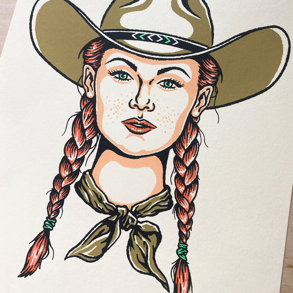 Trout Cowgirl OG Art Vinyl Sticker – Kimberly Renee's Art LLC