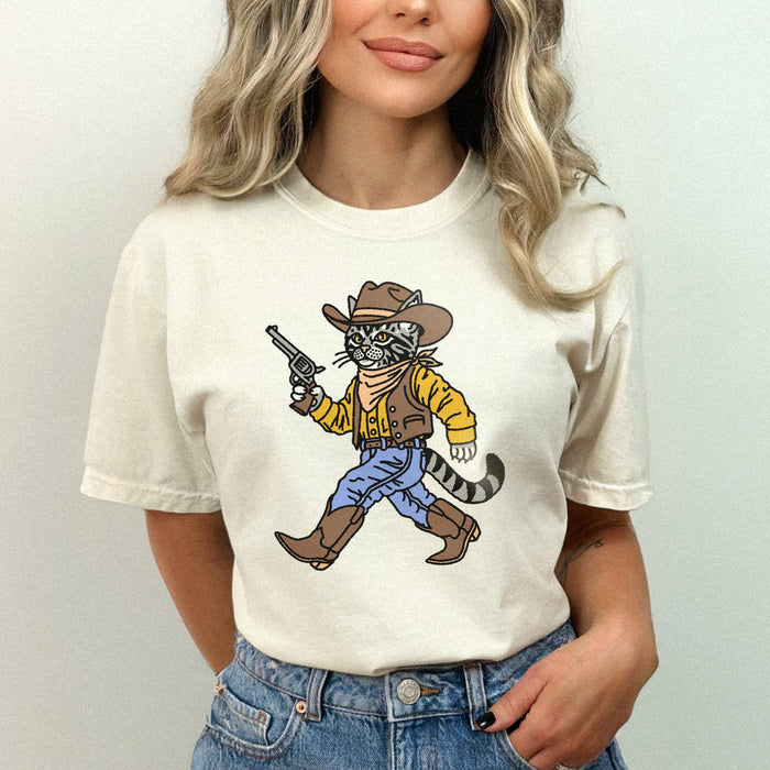 Gunslinger Cat Heavyweight T-shirt