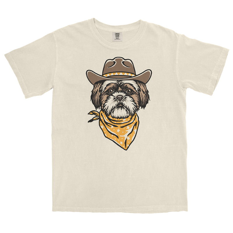 Shih Tzu Cowdog Heavyweight T-shirt