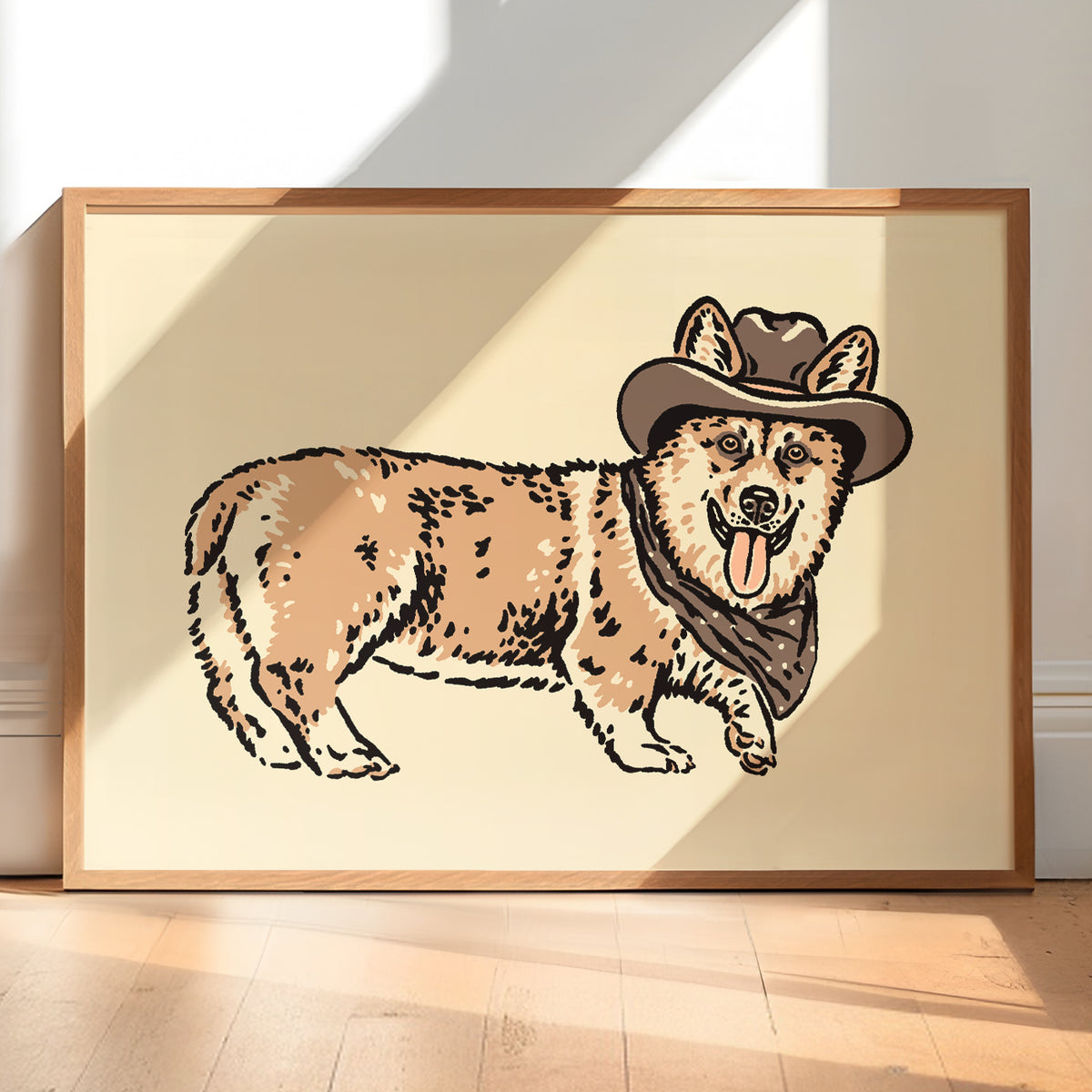 Corgi Cowdog Giclée Print