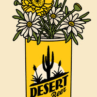 Desert Beer Flower Can Giclée Print