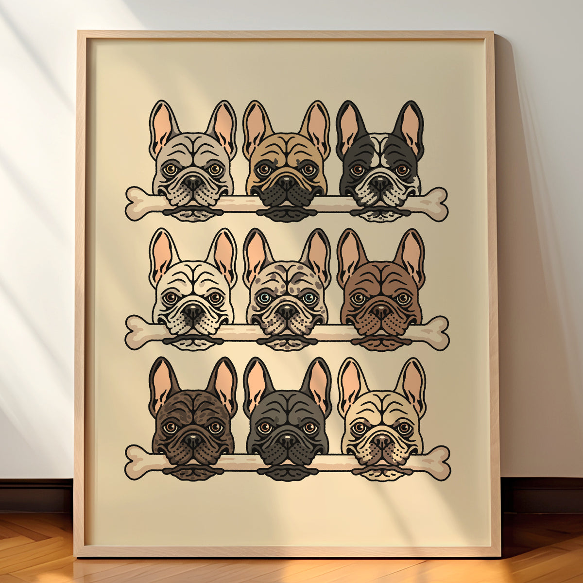 Frenchies Giclée Print