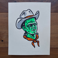 Cowboy Frank - Signed 8x10in Silkscreen Print