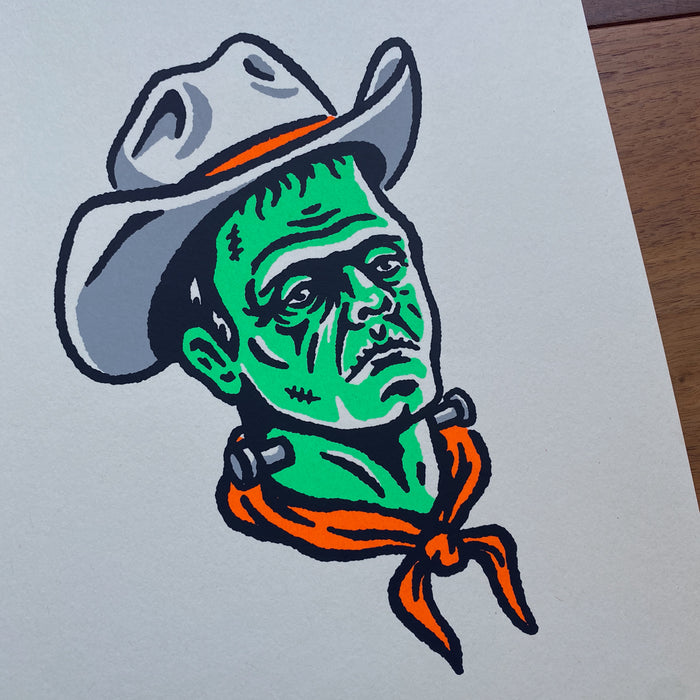 Cowboy Frank - Signed 8x10in Silkscreen Print