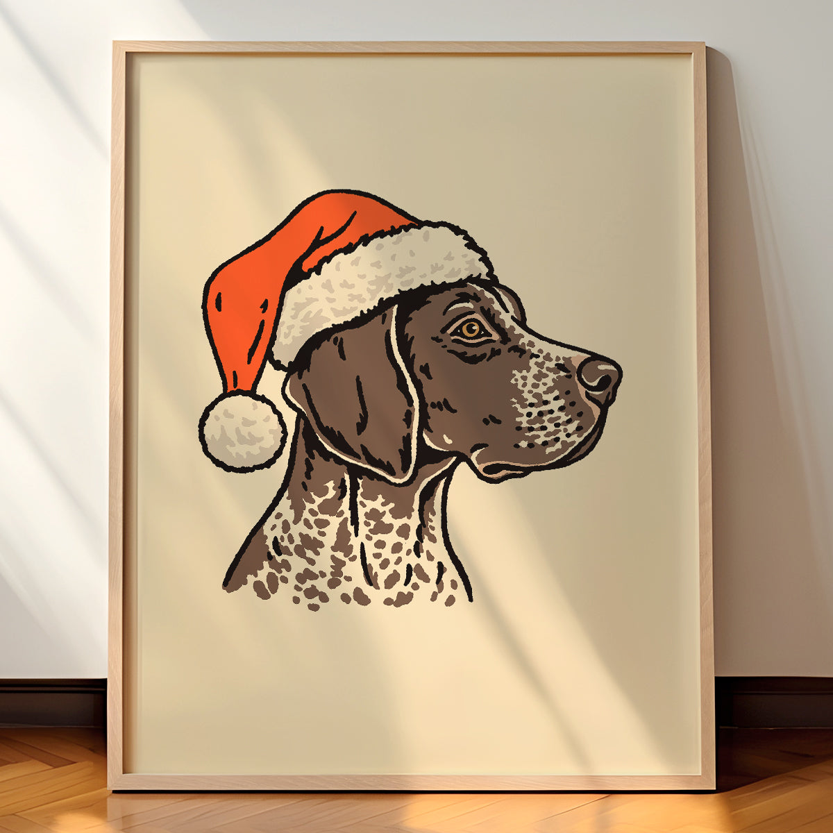 FREE Custom Text PERSONALIZED German Shorthaired outlets Pointer Brewing Beer Coffee or Tea Company Stretched Canvas Signed