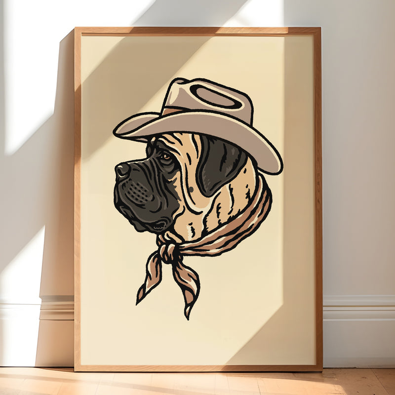 Mastiff Cowdog Giclée Print