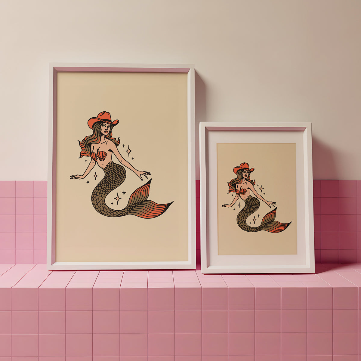 Mermaid Cowgirl Giclée Print