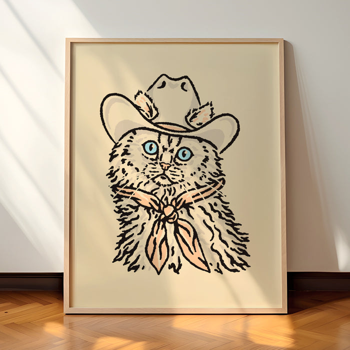 Persian Cowcat Giclée Print