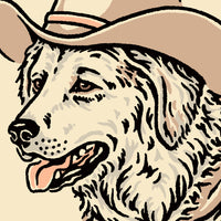 Great Pyrenees Cowdog Giclée Print