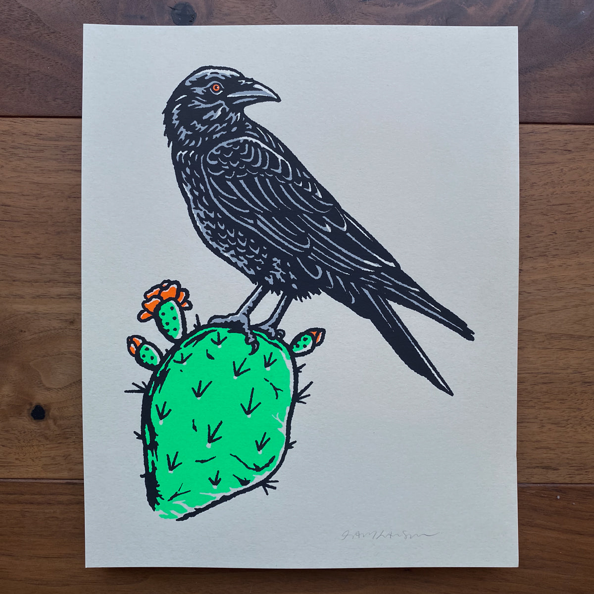 Raven - Signed 8x10in Silkscreen Print