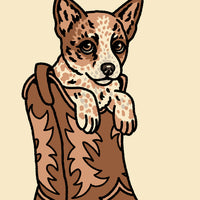 Red Heeler Pup Giclée Print