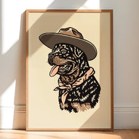 Rottweiler Cowdog Giclée Print