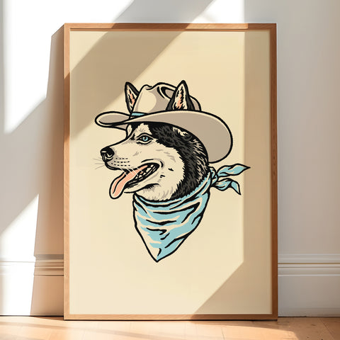 French Bulldog Cowdog - Signed 8x10in Silkscreen Print