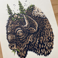 Tree Horn - Signed 8x10in Silkscreen Print