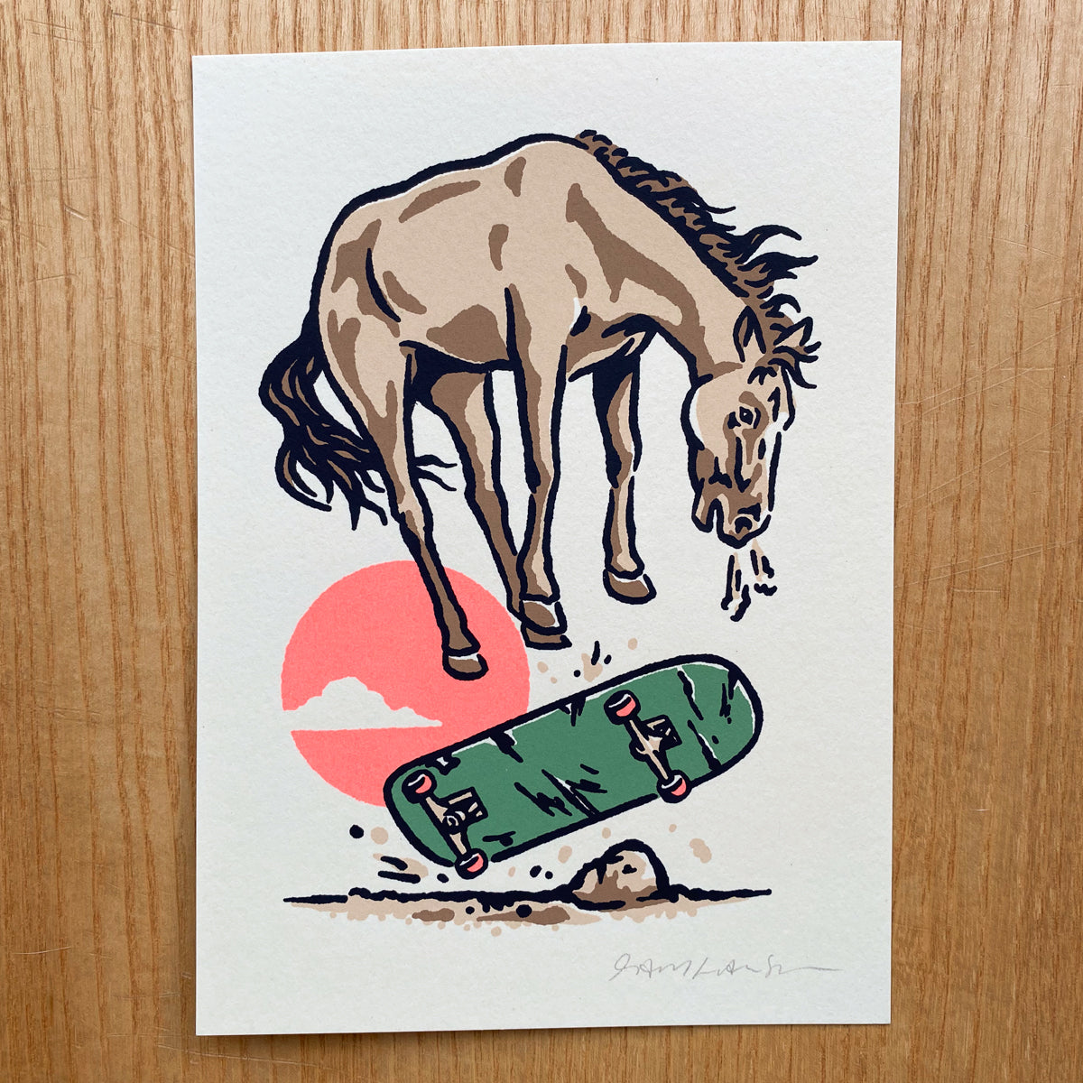 Kickflip - Signed 5x7in Silkscreen Print