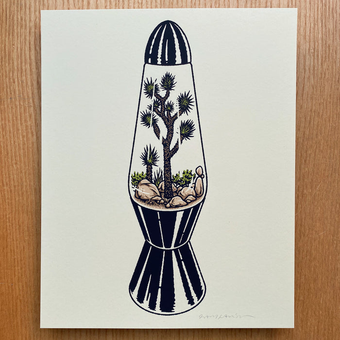 Joshua Tree Lava Lamp - Signed 8x10in Silkscreen Print