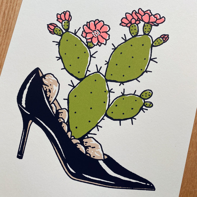 Stiletto Opuntia - Signed 8x10in Silkscreen Print