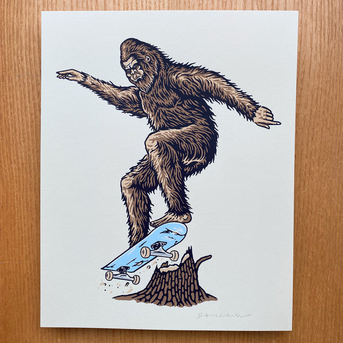 Skatesquatch - Signed 8x10in Silkscreen Print