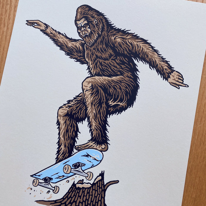 Skatesquatch - Signed 8x10in Silkscreen Print