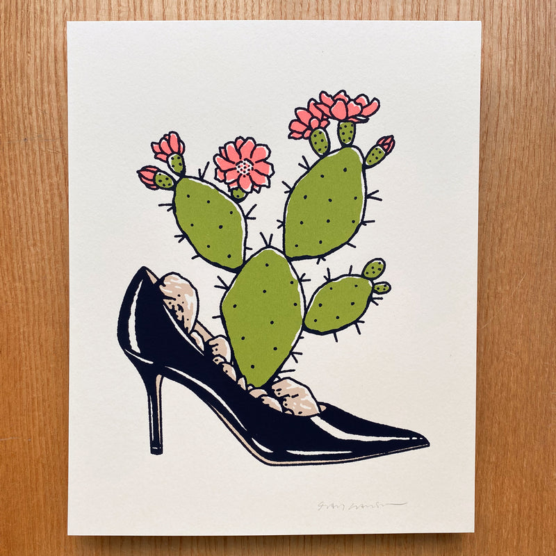 Stiletto Opuntia - Signed 8x10in Silkscreen Print