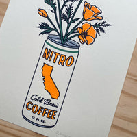 California Cold Brew - Signed 8x10in Silkscreen Print