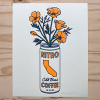 California Cold Brew - Signed 8x10in Silkscreen Print