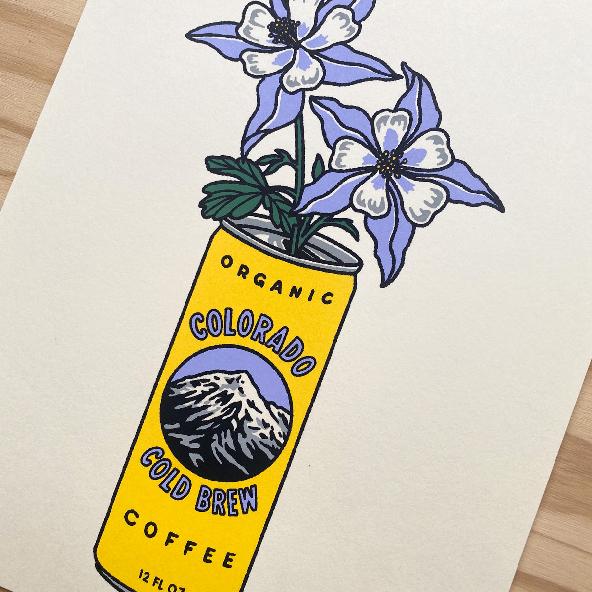 Colorado Cold Brew - Signed 8x10in Silkscreen Print