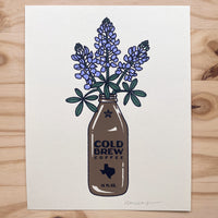 Texas Cold Brew - Signed 8x10in Silkscreen Print