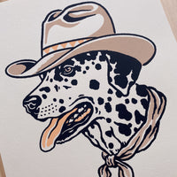 Dalmation Cowdog - 8x10in Signed Silkscreen Print