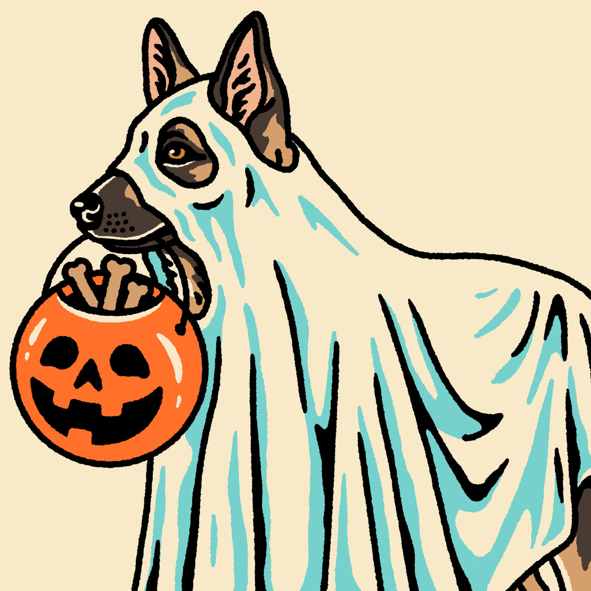 Shepherd Ghost (Dog Only) Giclée Print