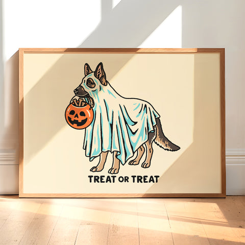 Shepherd Ghost (Dog Only) Giclée Print