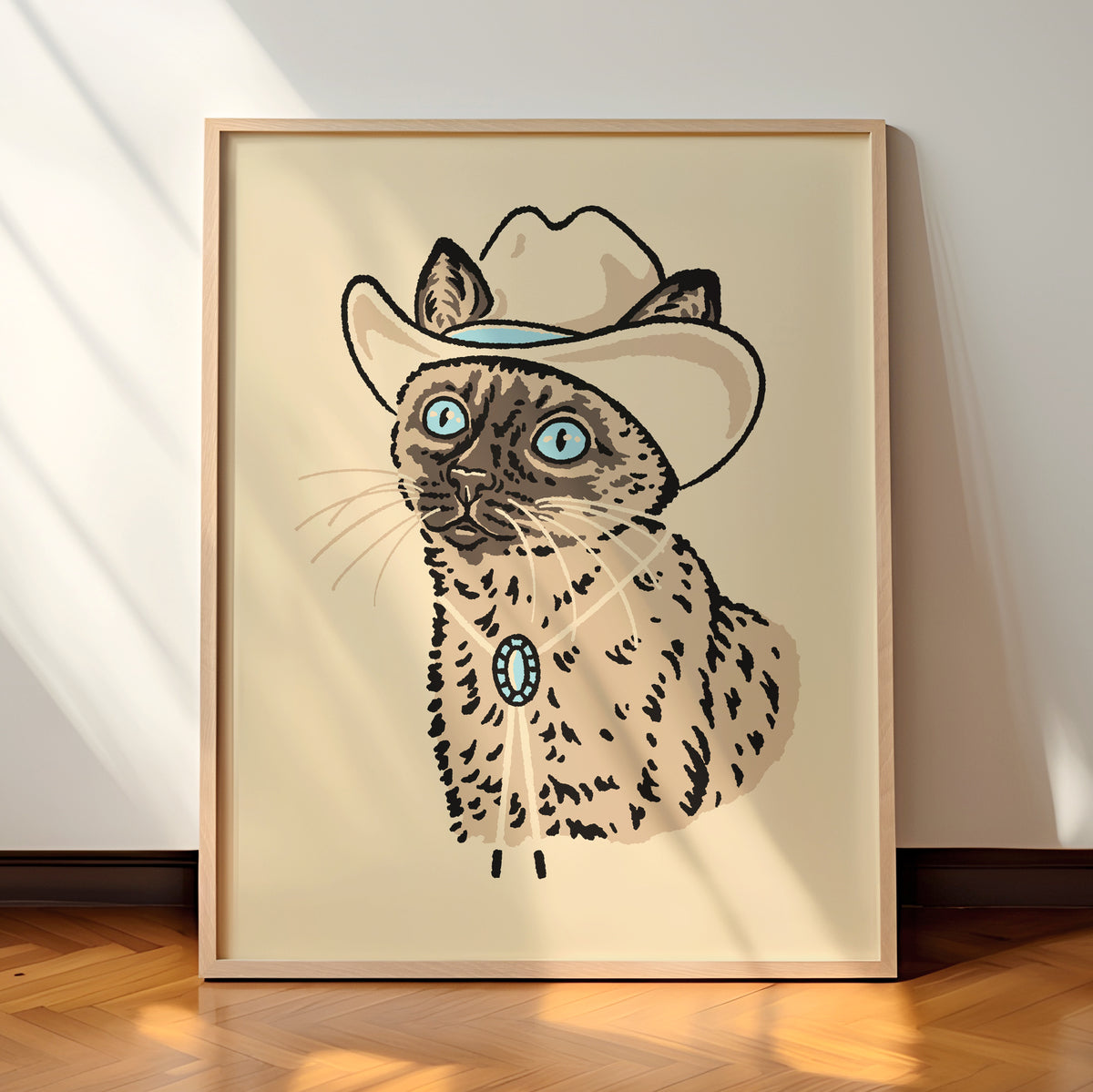 Siamese Cowcat Giclée Print