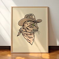 Tabby (Tan) Cowcat Giclée Print