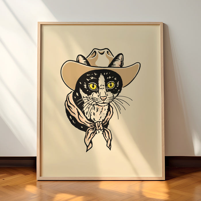 Tuxedo Cowcat Giclée Print