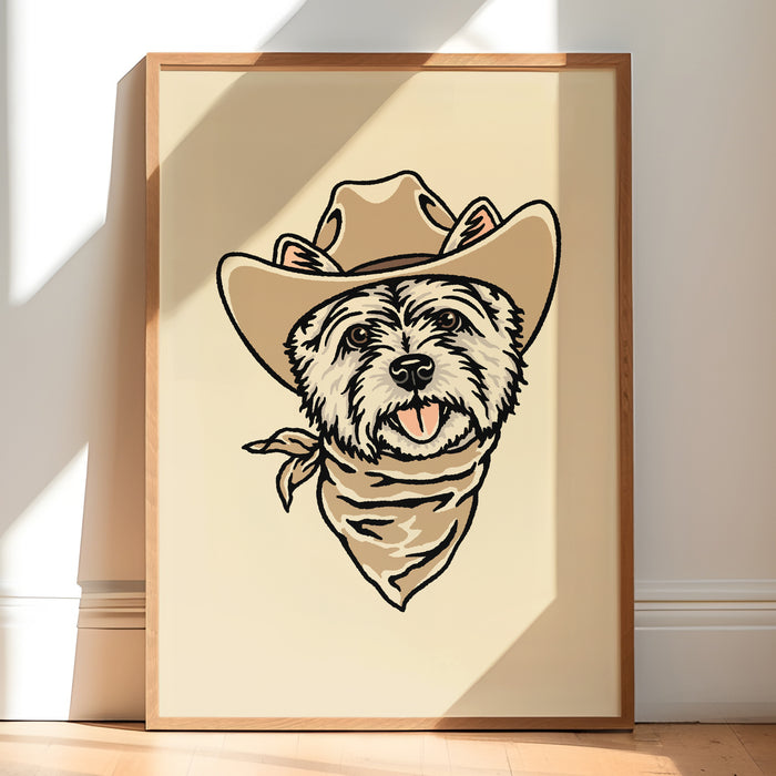 Westie Cowdog Giclée Print