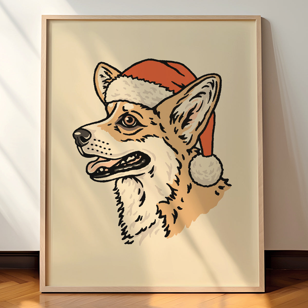 Corgi Christmas Giclée Print