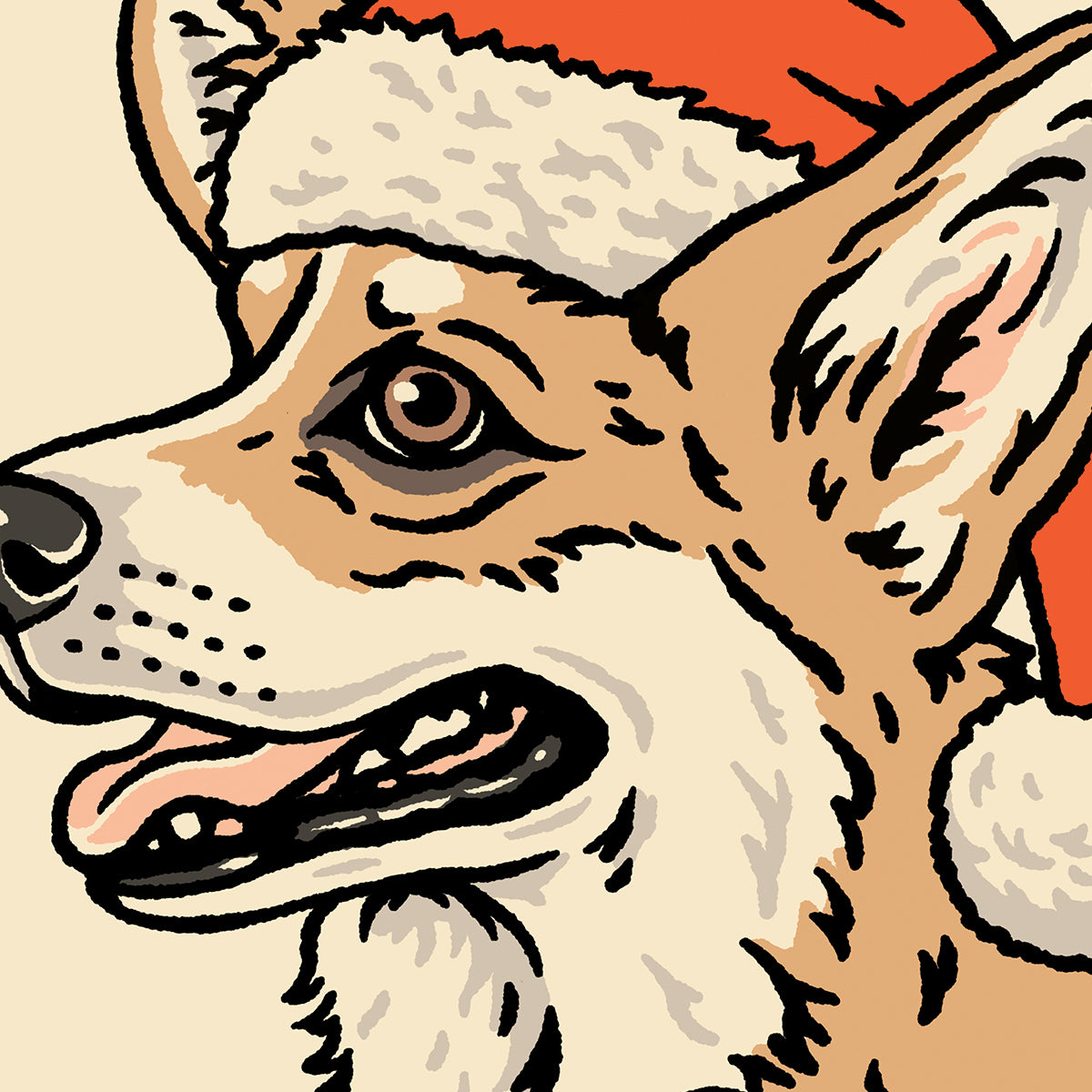 Corgi Christmas Giclée Print