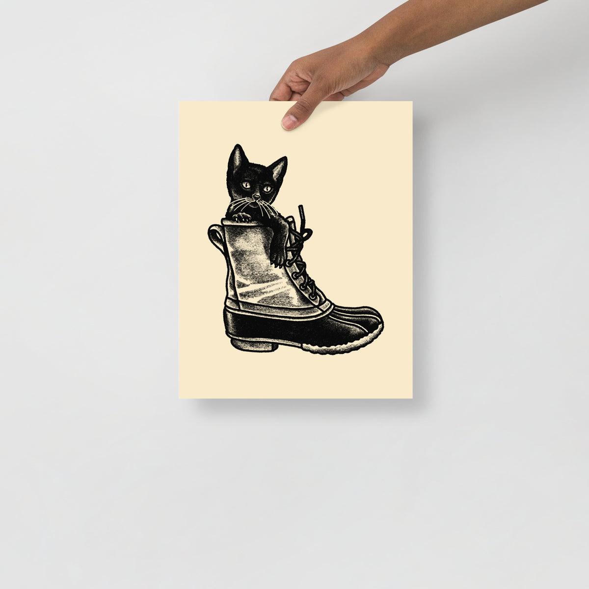 Eastern Kitten Boot Giclée Print