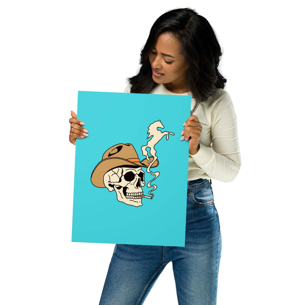 Smokin' Skull Print (Made to Order)