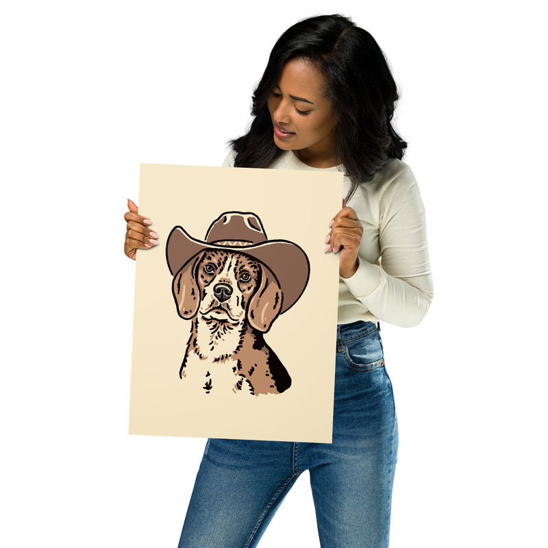 Beagle Cowdog Giclée Print