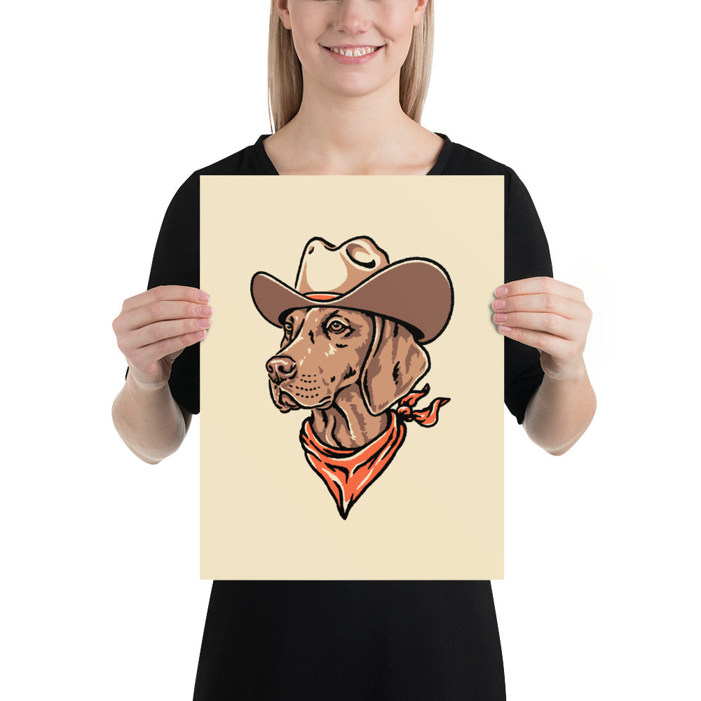 Vizsla Cowdog Giclée Print