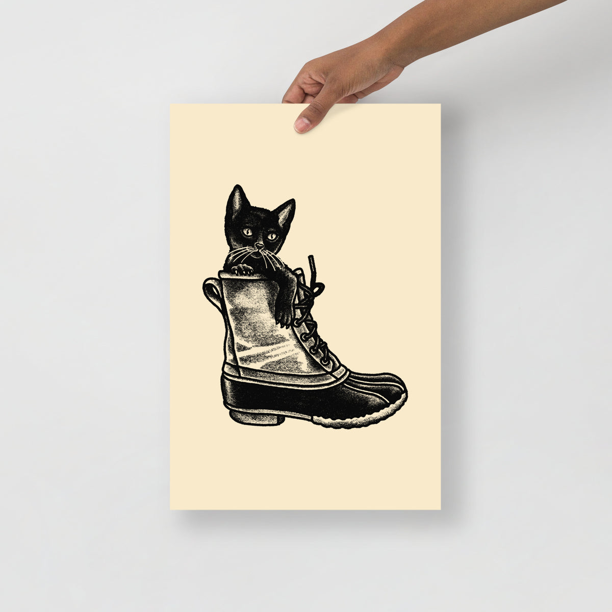 Eastern Kitten Boot Giclée Print