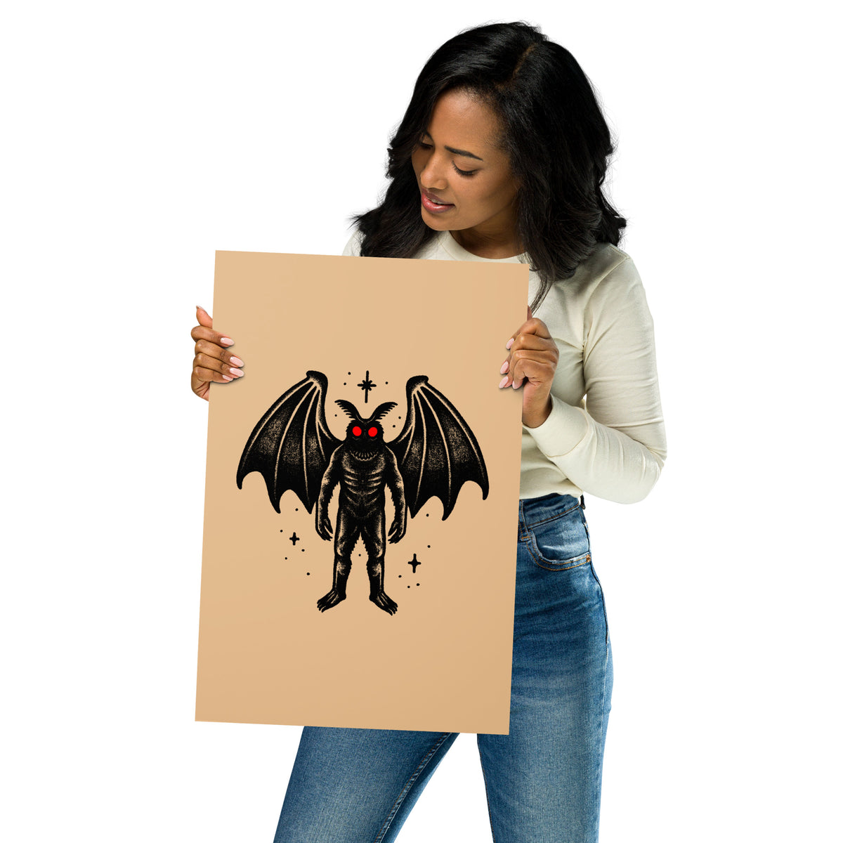 Mothman Stars Giclée Print