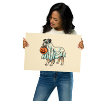 Blue Merle Aussie Ghost (Dog Only No Tail) Giclée Print