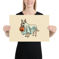 Red Heeler Ghost (Dog Only) Giclée Print