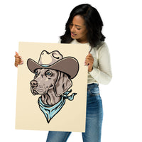 Weimaraner Cowdog Giclée Print