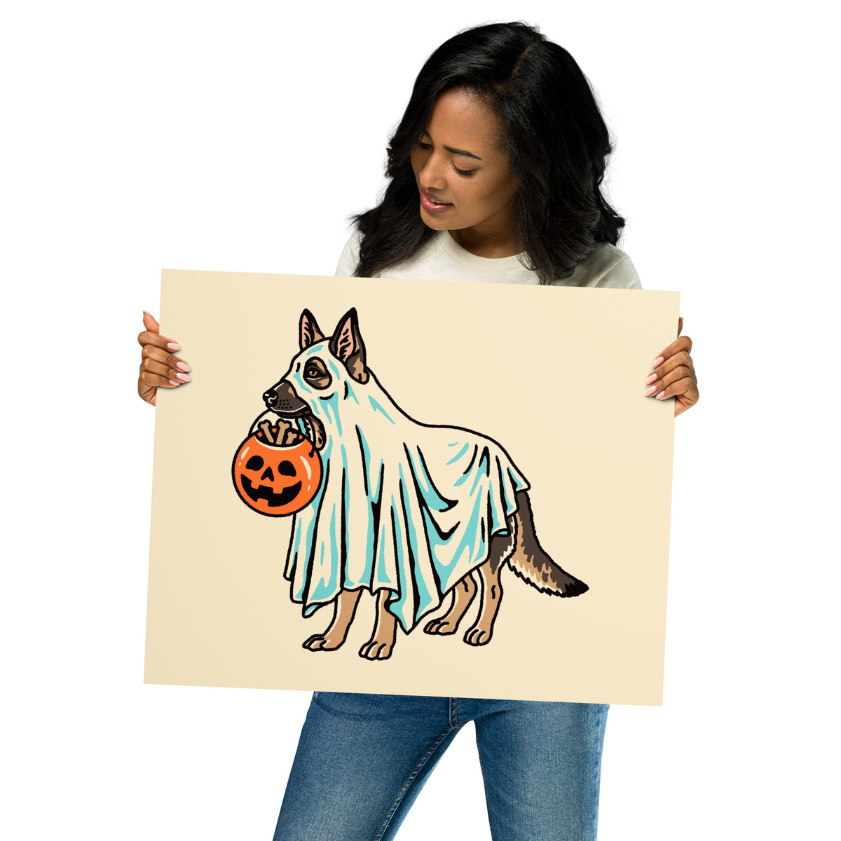 Shepherd Ghost (Dog Only) Giclée Print