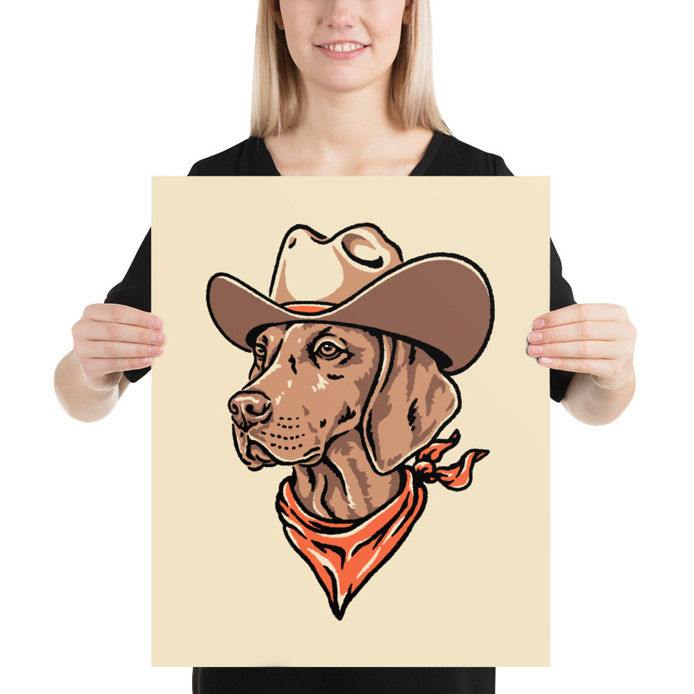 Vizsla Cowdog Giclée Print