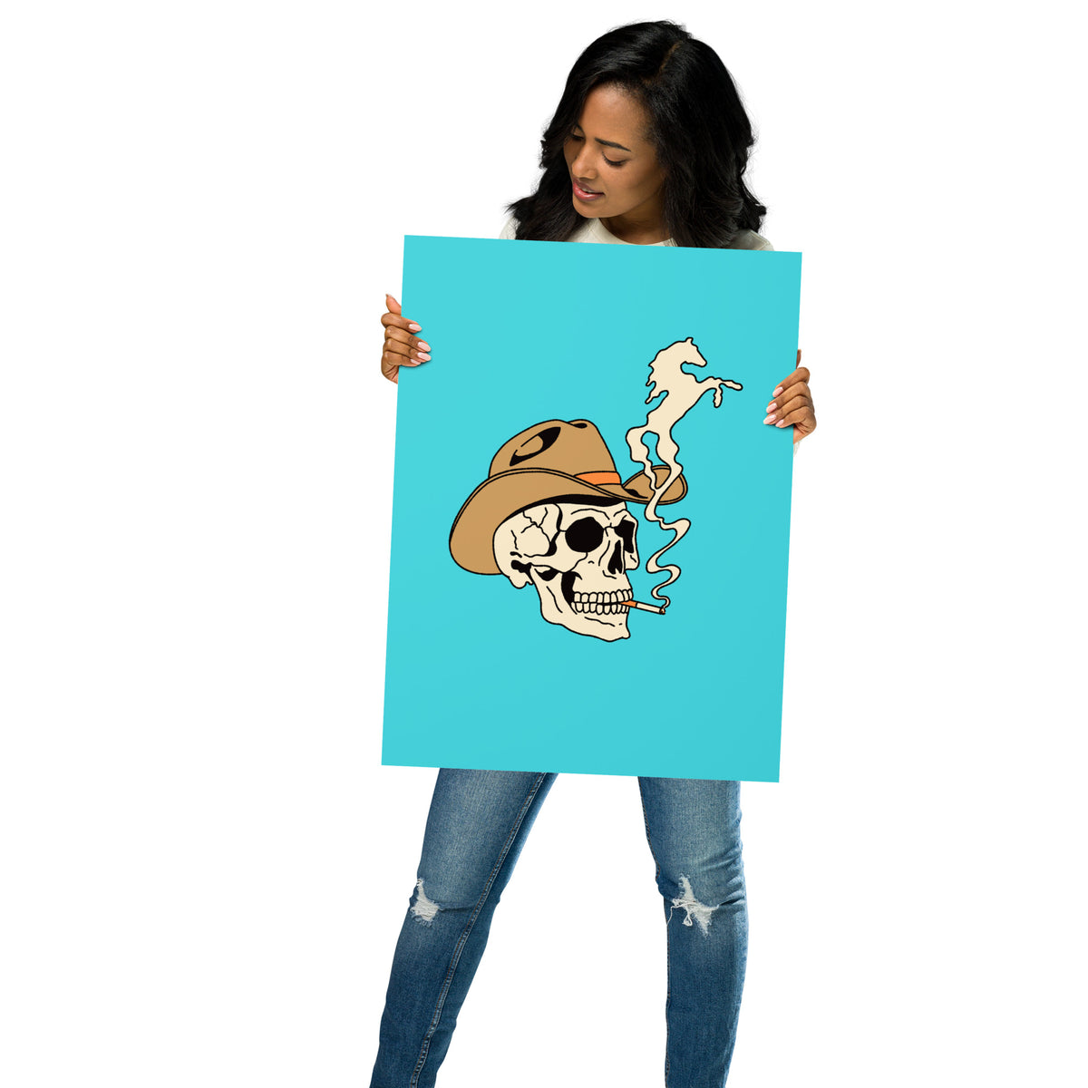 Smokin' Skull Print (Made to Order)