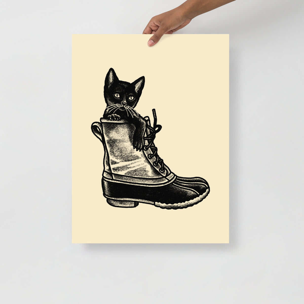 Eastern Kitten Boot Giclée Print